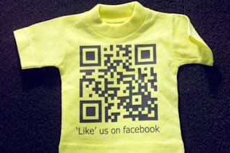 make a heat transfer QR code for any website