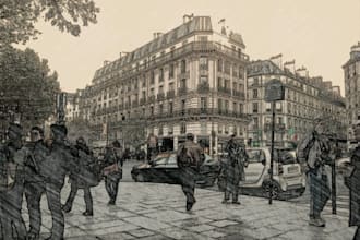 convert your picture to a hand draft image