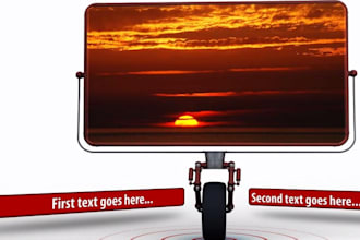 create a billboard themed HD video