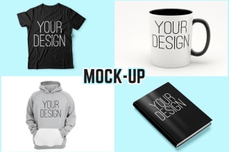 mockup etsy t shirt hoodie mug product ebook cover design
