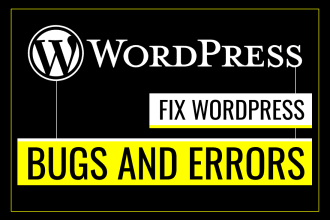 fix wordpress website issues, errors and bugs