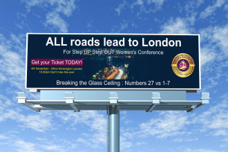 design high quality banner, billboard, or outdoor banner