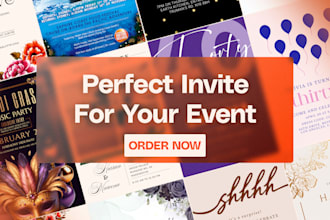 do premium invitation design for your event
