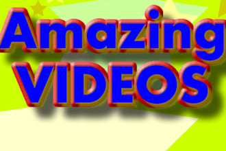 make 3 AWESOME commercial videos for your Website, Product Service Business Or Any Special Occasions