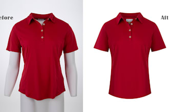 do ghost mannequin neck joint and apparel photo editing