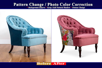 do photoshop color change and product pattern change fast