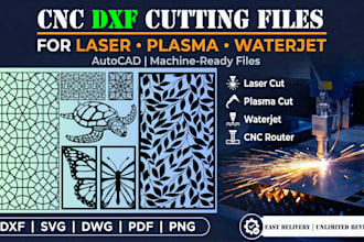 do waterjet plasma or laser cutting dxf, autocad