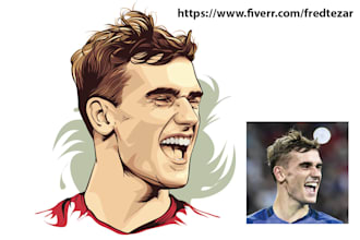 Top 5!  make spectacular decorative vector portrait