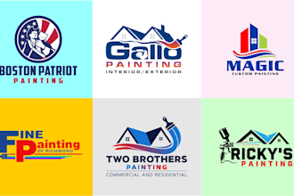 do interior exterior house painting and renovation service logo