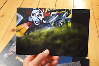 deliver a customised postcard