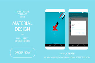design new trend android and ios mobile app and icon