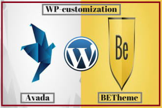 create professional wordpress website by avada or betheme