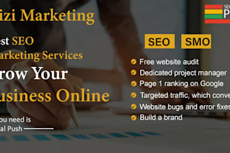 deliver complete monthly SEO service with backlinks for google top ranking