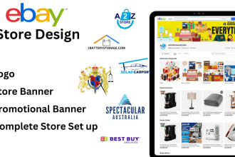 design ebay store banners, brand logo, promotional banners