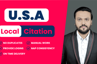 do USA local citations manually