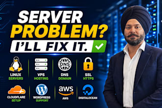 fix linux servers, vps, hosting, dns, SSL and website issues