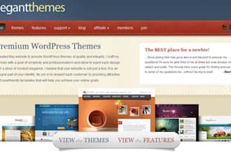 install wordpress and any two elegant themes of your choice