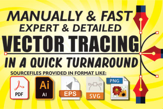 professionally trace images into vector fast