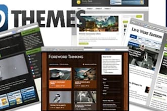 install wordpress and any woothemes theme of your choice