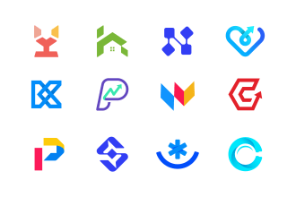 design timeless and modern minimalist business logo design nd gradient app icon