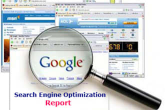 do 50page SEO Report for your website,and show howto Rank first Page in Google