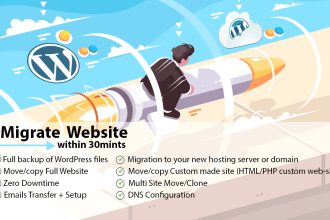 migrate or clone your wordpress website within 30mints