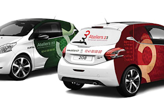 put your logo, photo or text on vehicle, van, car