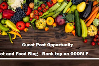 provide backlink on diet and food blog