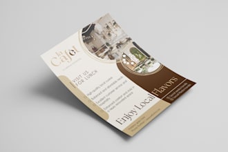 design corporate flyer, brochure or postcard design