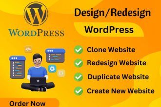 replicate copy redesign edit wordpress website