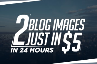 create 2 visually appealing blog images in 24 hours