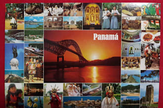 send you a unique gift   postcard from panama