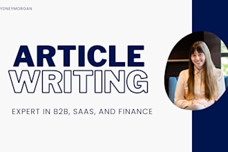 write articles for your b2b website