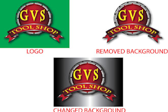 remove the background of 10 images or logo designs