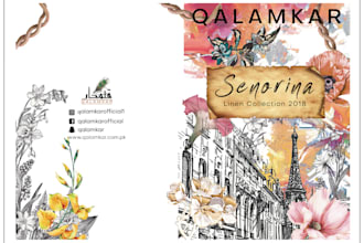 design fashion booklet cover and poster