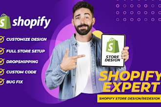 build shopify or bigcommerce or dropshipping website for you