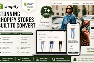 make shopify website with custom functionality