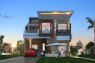 do 3d exterior building rendering