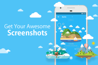 make beautiful app screenshots for app store and google play