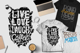 create unique hand lettering and typography tshirt design