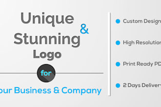 design unique and  stunning logo