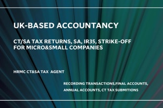 file uk tax returns, annual accts,ct600, sa, ir35, strikeoff
