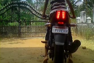 do burnout in my bike with your message at the back of the bike