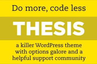 customize your Thesis theme as your Requirement