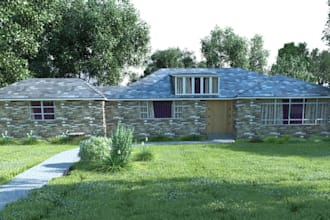make 3d interior,exterior, landscaping design