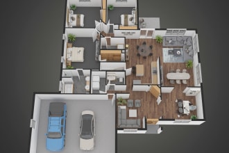 creat 2d and 3d floorplan floor you