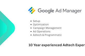 setup google ad manager or gam account and integrate it with website app or ctv