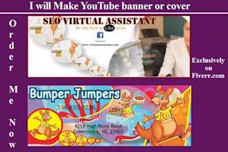 make YouTube banner or cover