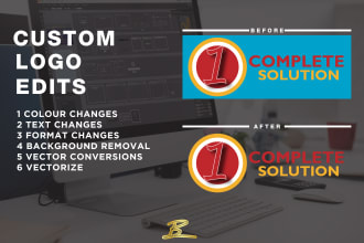 edit amend update revamp vectorize or redesign your logo