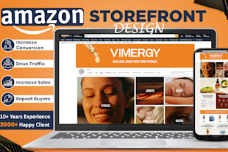design a professional amazon storefront or brand store